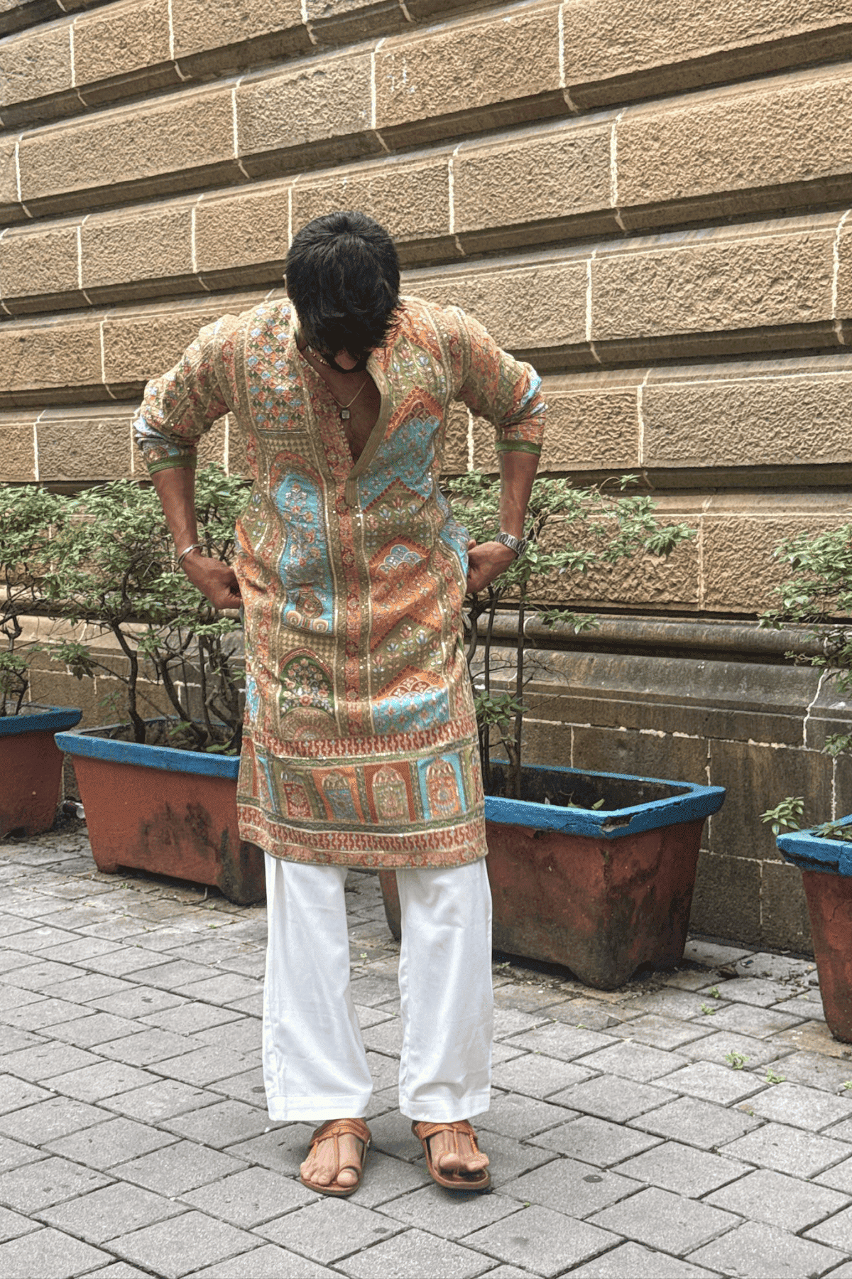 4 Royal Rajasthani Multicolor Kurta Pyjama For Men (Luxury Korean Pants) F2-1035