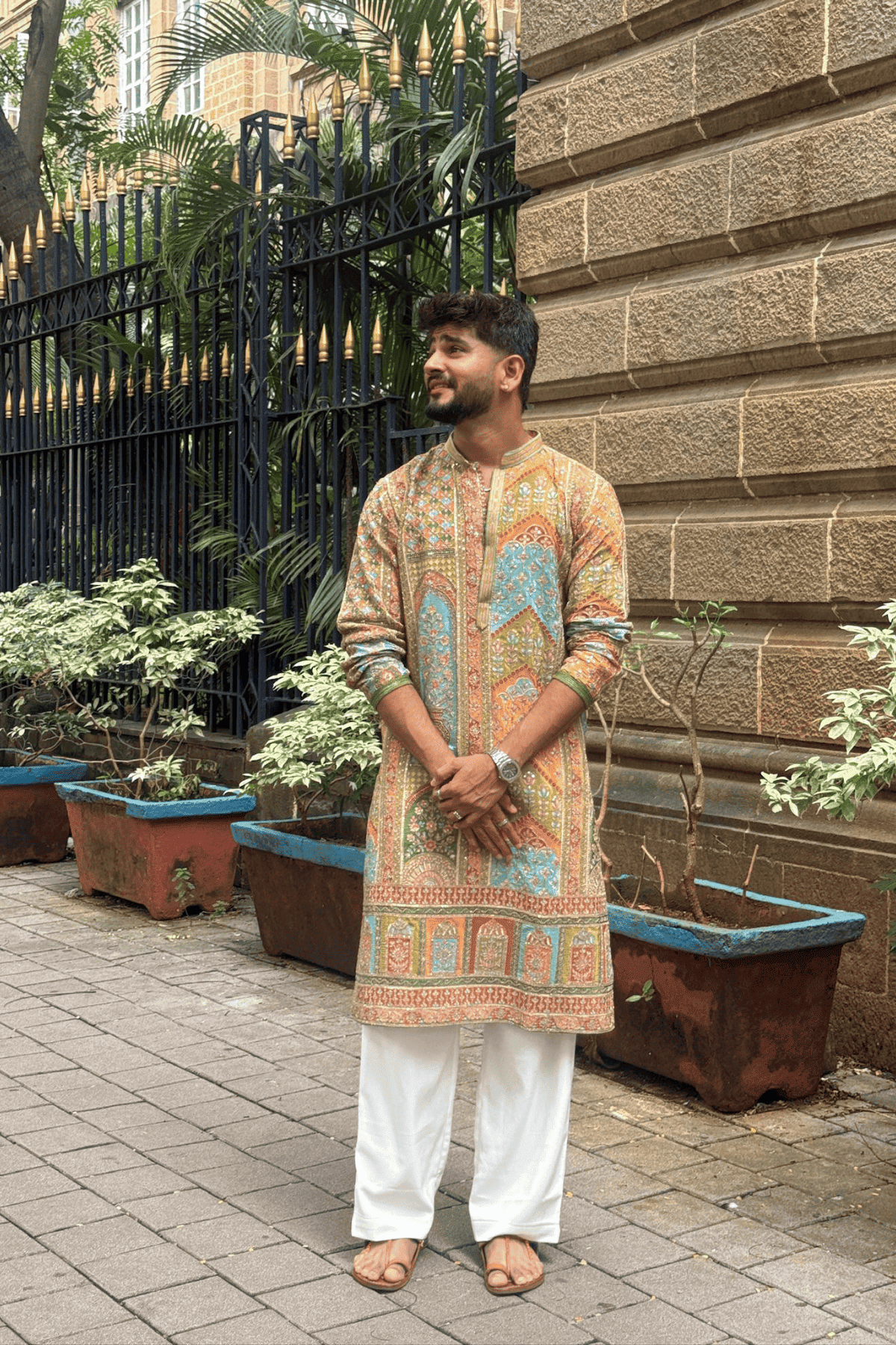 5 Royal Rajasthani Multicolor Kurta Pyjama For Men (Luxury Korean Pants) F2-1035