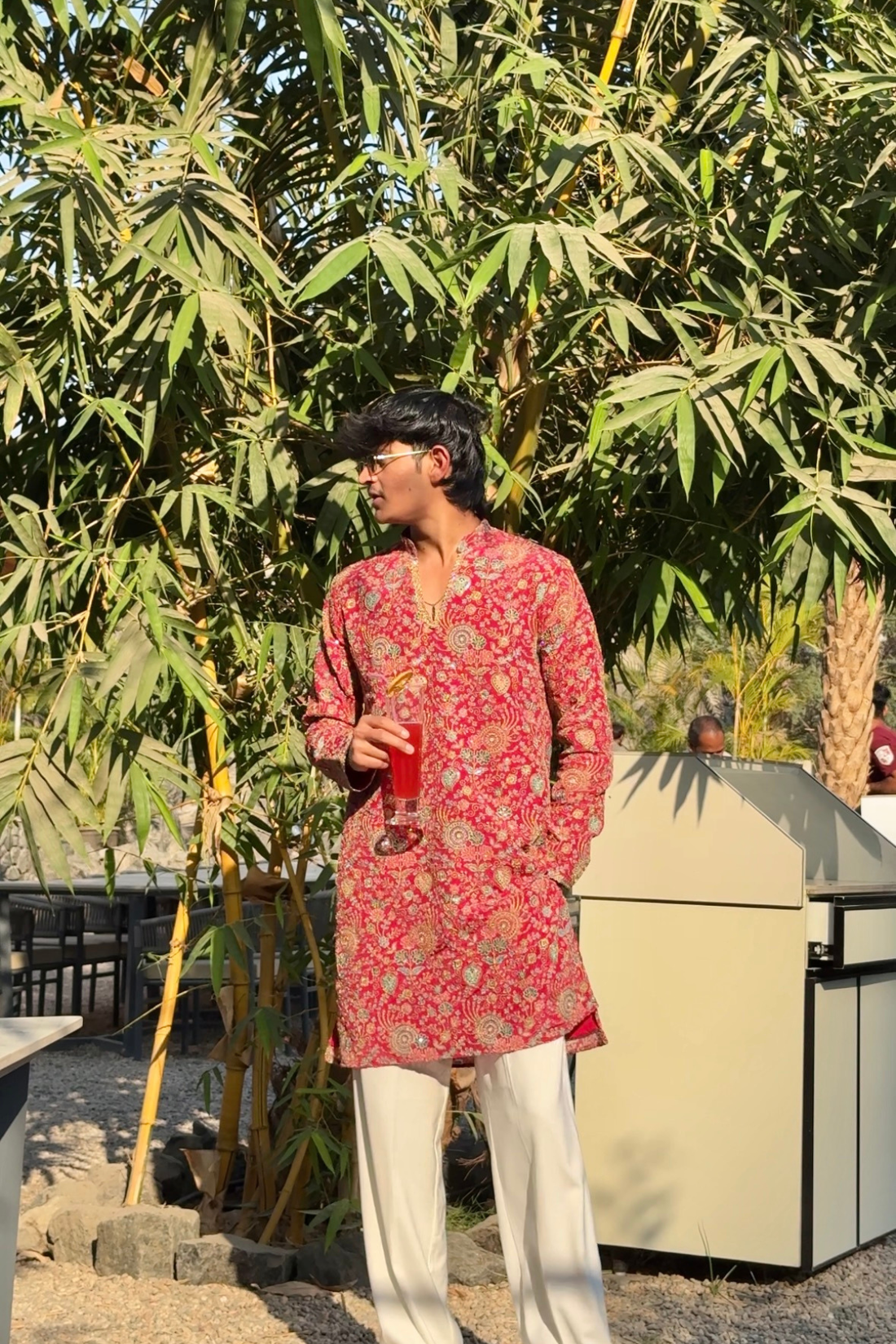 Royal Cherry Red Heritage Embroidered Kurta For Men (Luxury Korean Pants) | Pre- Book Now