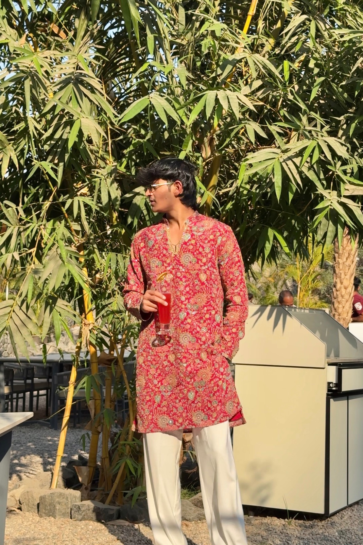 Royal Cherry Red Heritage Embroidered Kurta For Men (Luxury Korean Pants) | Pre- Book Now