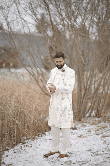 customer-review-(Ivory Bird Embroidered Indowestern)
