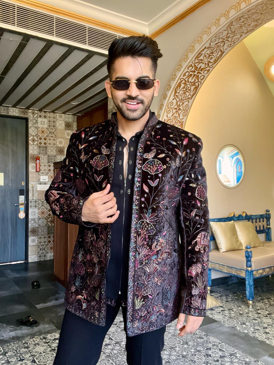 Black Jodhpuri Suit for Men | Designer Embroidered Indo-Western Outfit | Pre-Book Now(Delivery Time May Extend Slightly Due to High Demand)