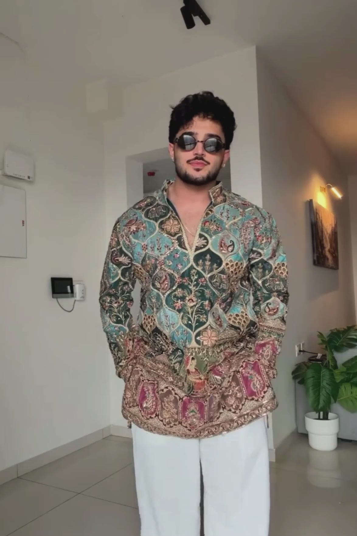 Heritage Teal Designer Kurta Pyjama For Men (Luxury Korean Pants) | Pre-Book Now