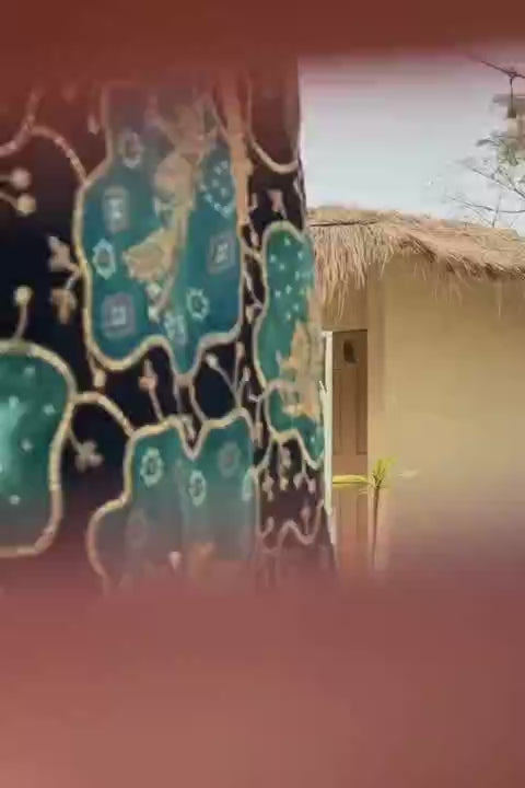 Teal Bandhej Designer Only Kurta For Men (F2-1064)