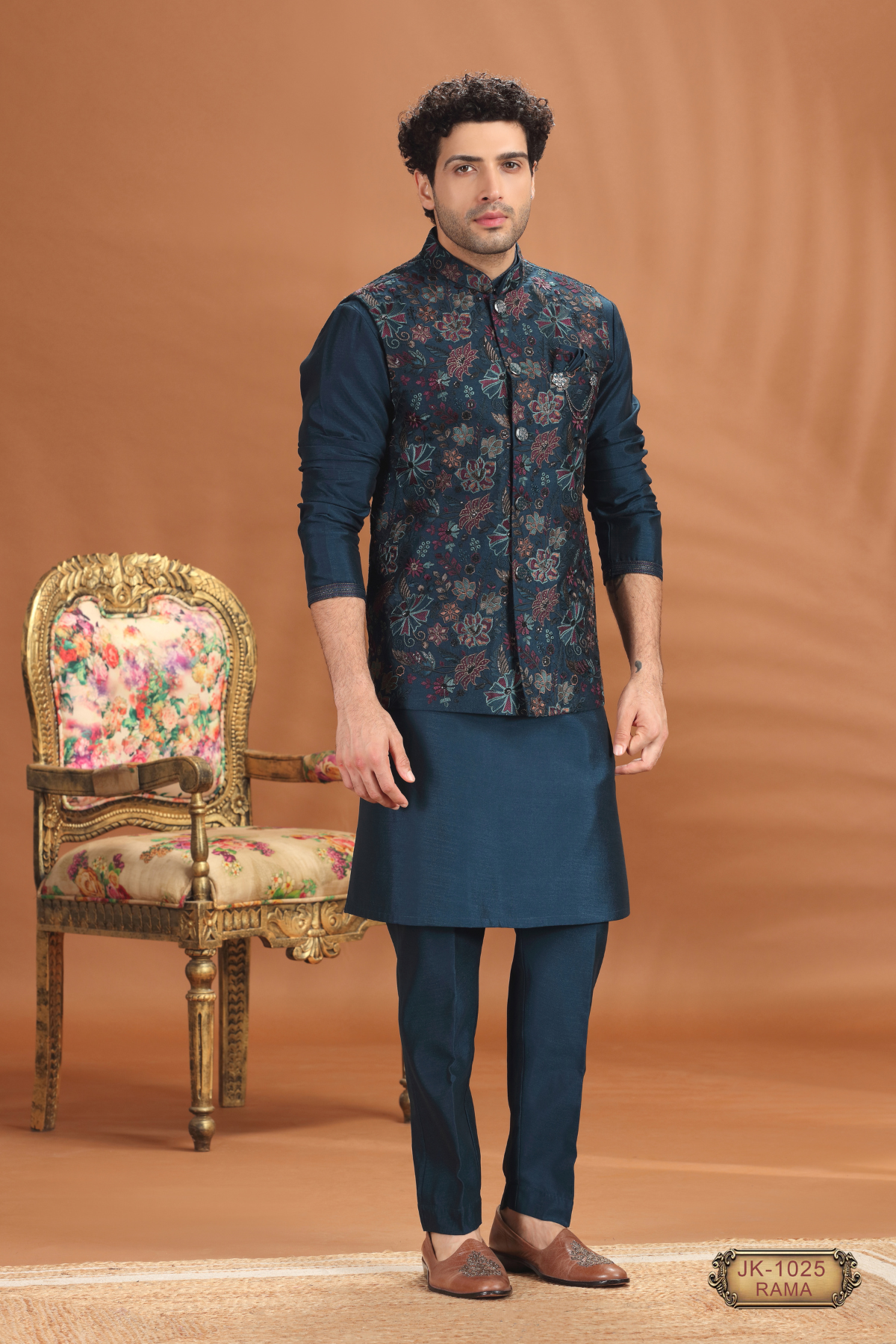 Rama Green Wine Coti Kurta Sets – Designer Ethnic Wear for Men