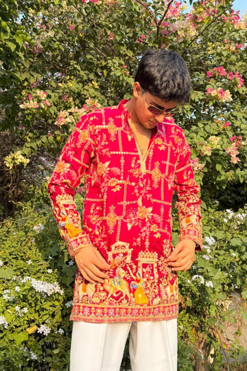 Embroidered Kurta Pyjama For Men (Luxury Korean Pants)