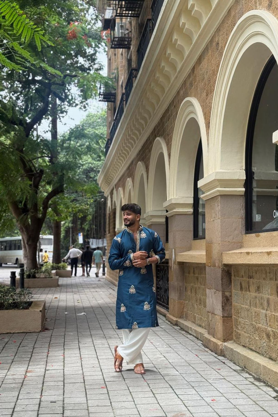 printed kurta for men